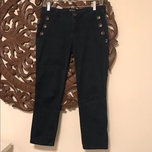 Pin up Anchor Jean capris. Size 5. Nautical